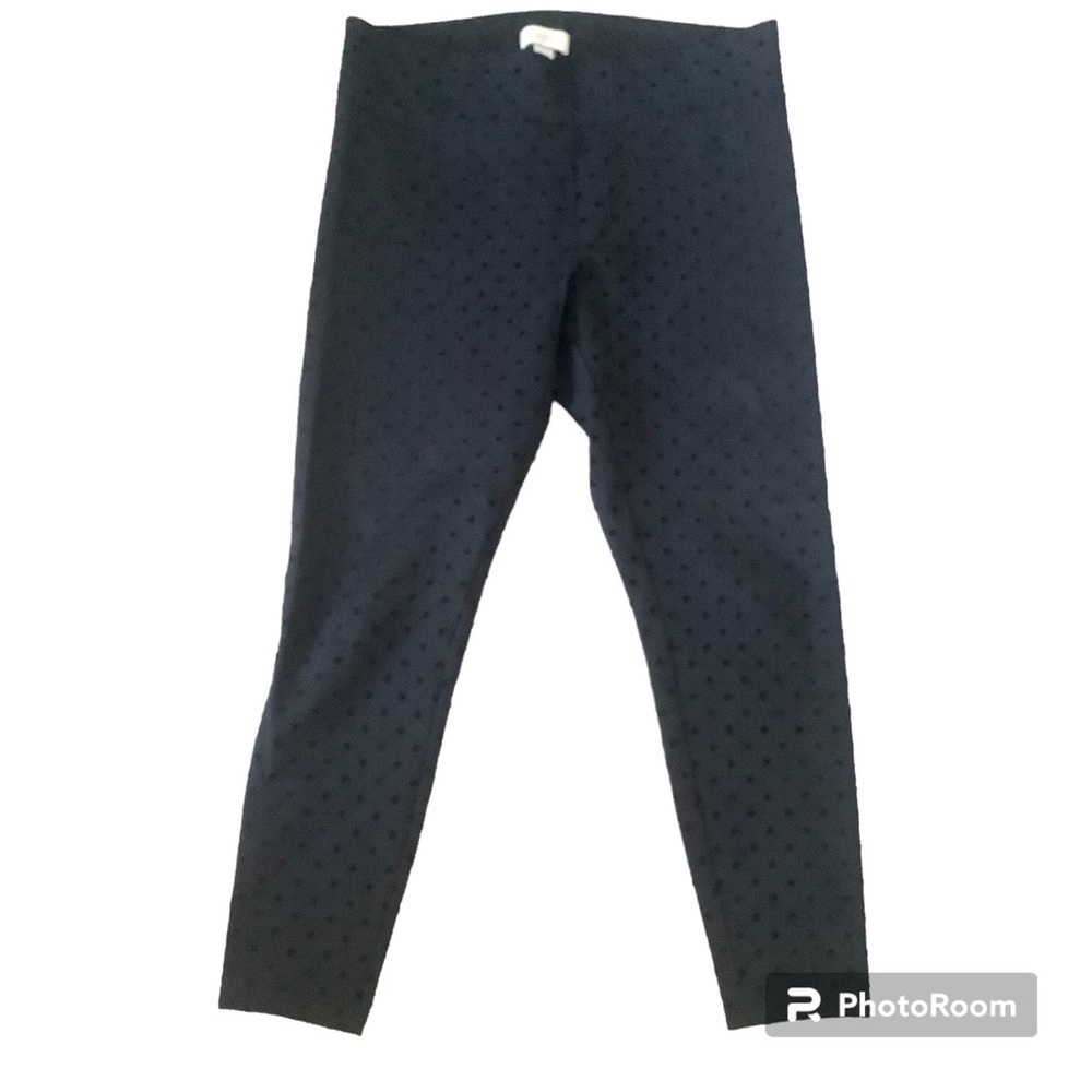 LOFT Womens Black Pull On Swiss Dot Size M 31”x25”